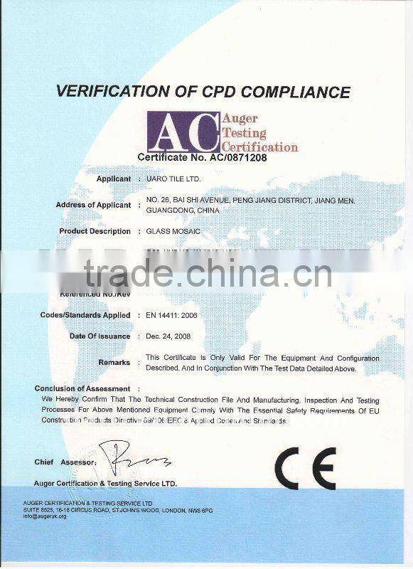 Glass Light Pink 10mm Craft Mini Tile Supply