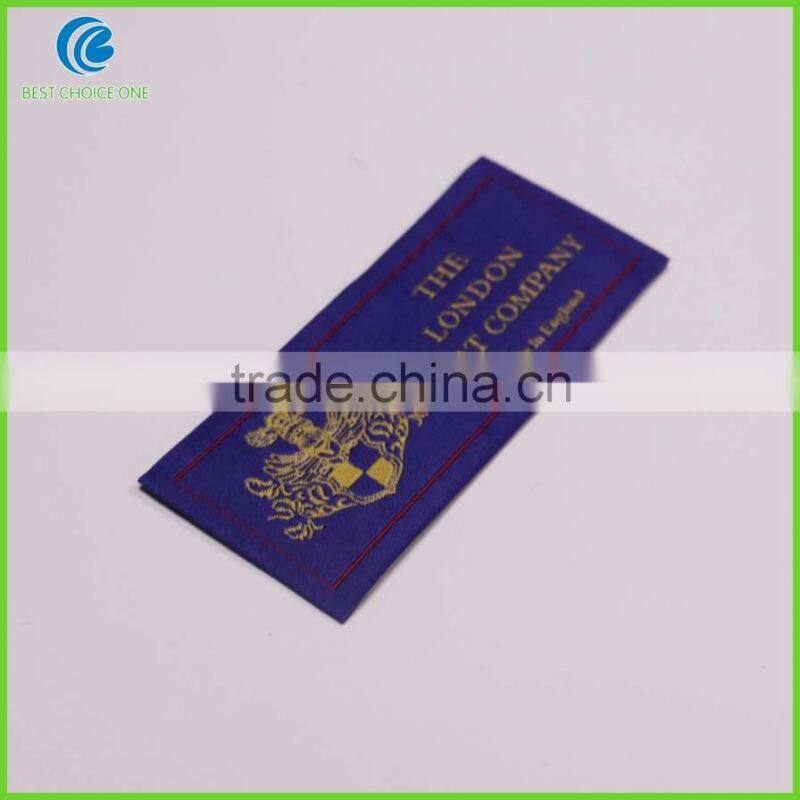 Custom High Density Labels Sewed In Cheap Woven Labels For Garment Handbags