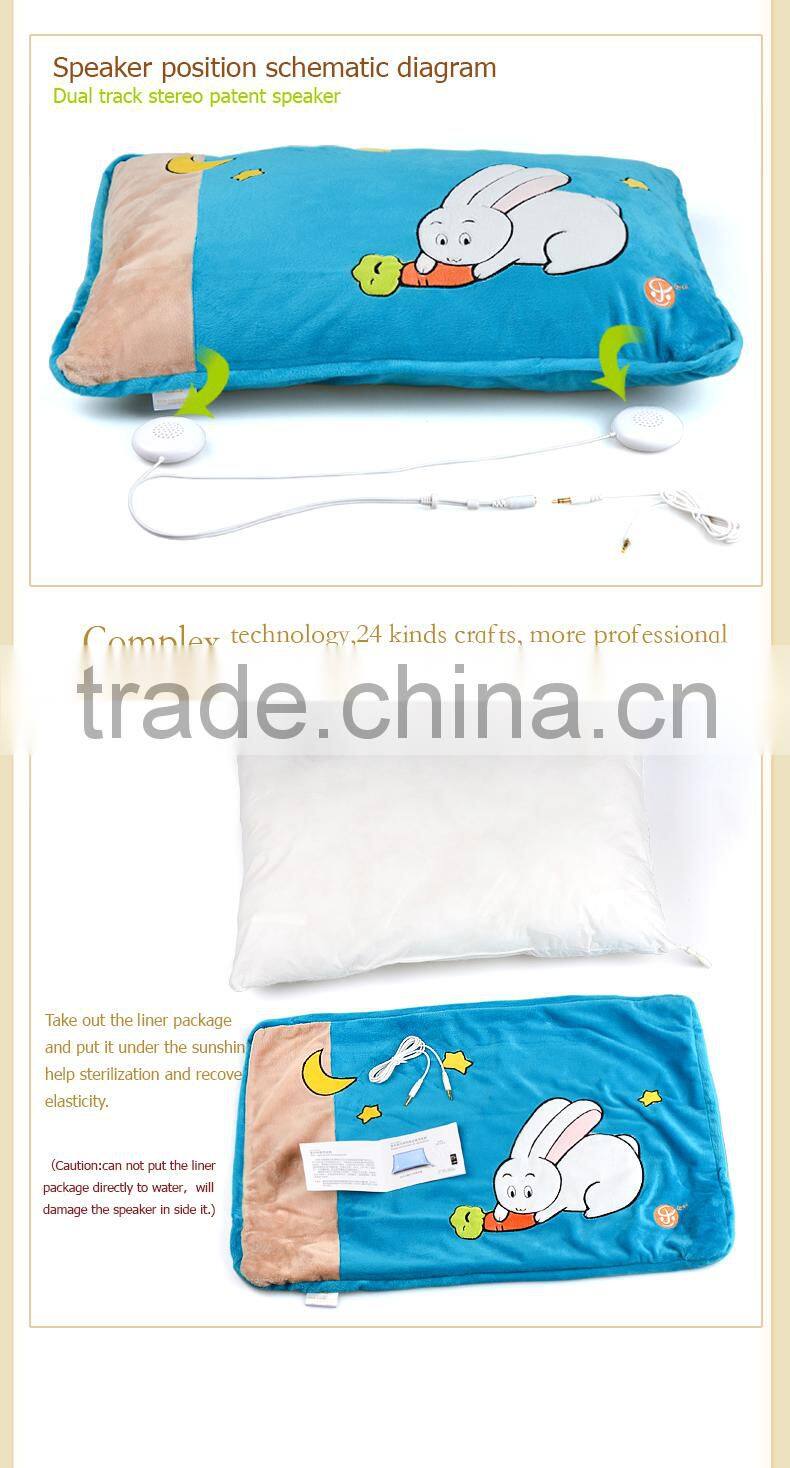 popular gift hot sale 2014 blue cove rabbit speaker pillow for iPhone