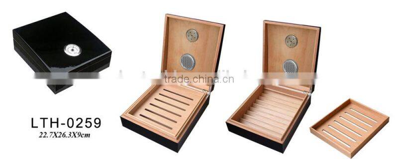 Lacquer surface wooden cigar humidores wholesale