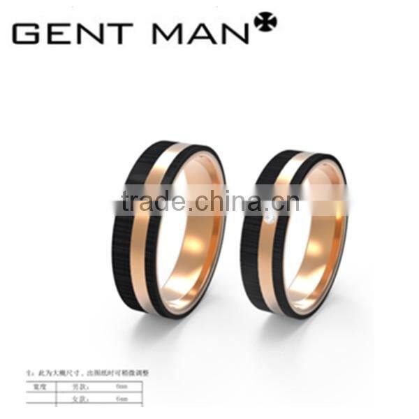 Latest Beautiful Plated Finger Ring Wholesale Gold Wedding Ring Design for couples