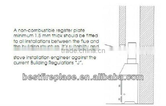 14kW cast iron insert stove
