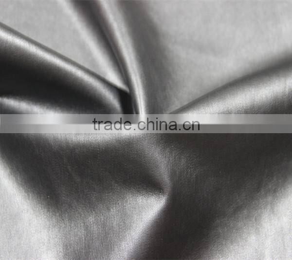 100% viscose PU leather fabric for clothing and jacket garment