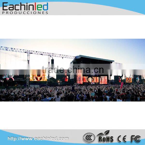 HD video p8 outdoor full color led rental display cabinet