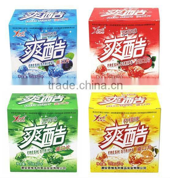Hot sale new product sweet paper mint candy candies