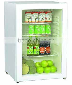 hotel mini bar no noise table top glass door mini fridge