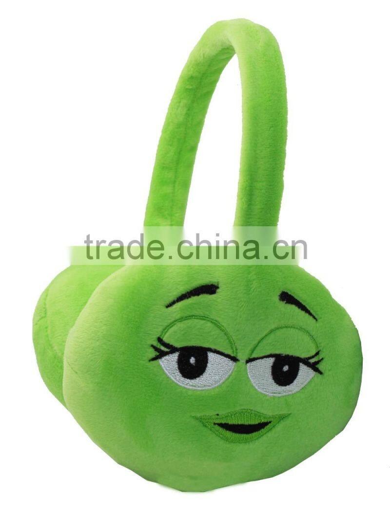 Cartoon design winter use earmuff headphones for girls and kids