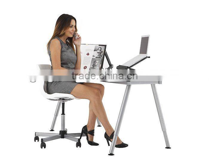 GX-07 Adjustable aluminum stackable portable laptop table/desk with USB fan