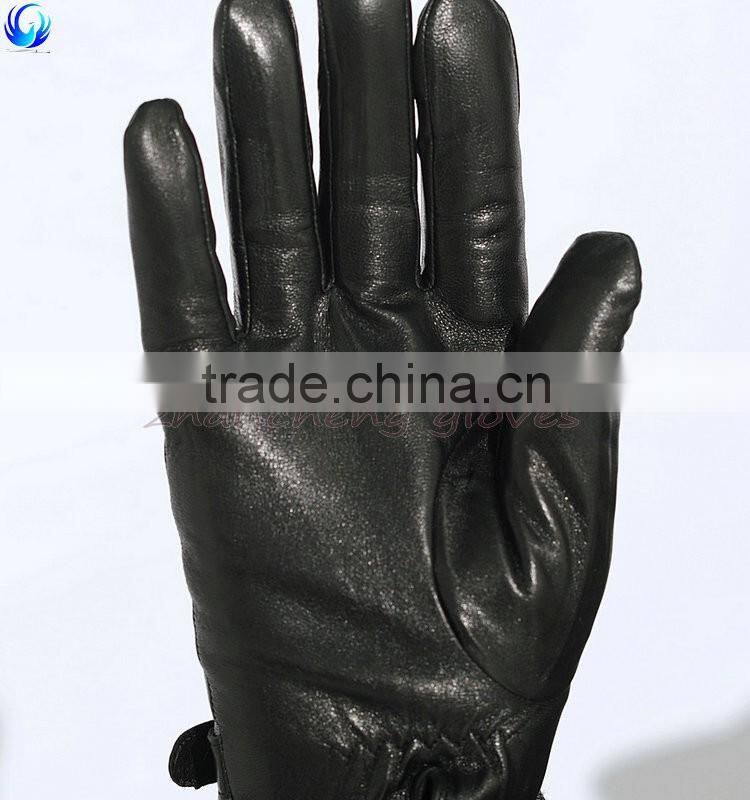 Factory made mens genuine fur sheepskin leather gloves with great price