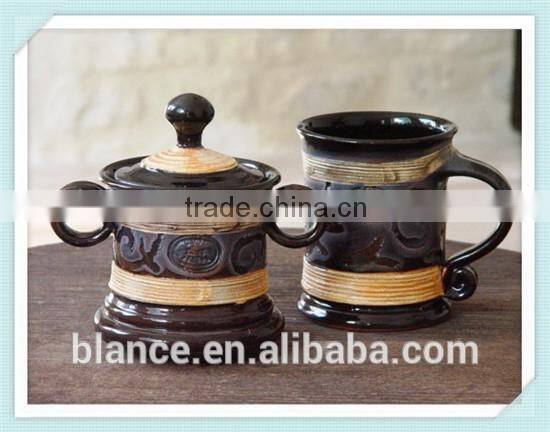 Handmade Pottery Mug, Clay mug, Black Pottery Mug, Wheel thrown tea mug