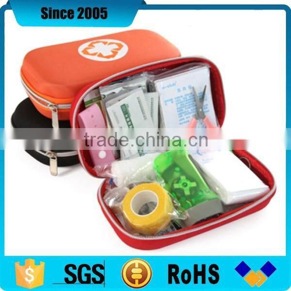 2016 china supplier shockproof eva first aid kit with mesh pocket
