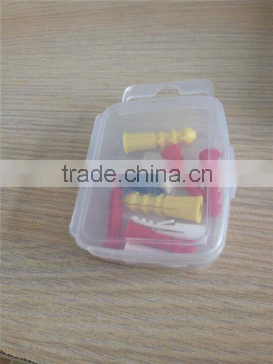 clear plastic storage box with compartment