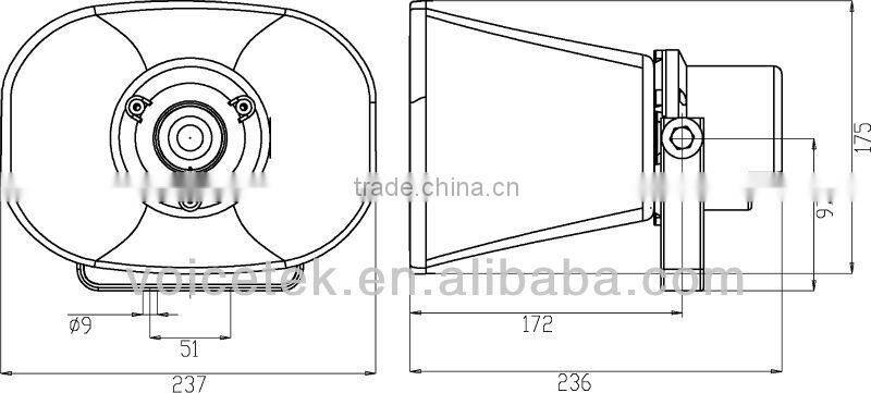 SPH-820T Discount round public address speaker china manufacturer sound midrange speaker