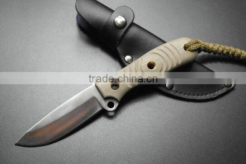 OEM hot survival knife with g10 handle material