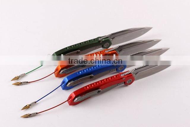 OEM folding knife with D2 blade and Titanium alloy handle