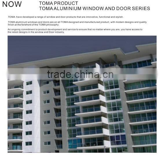 Aluminium windows with thermal break and glazing glass