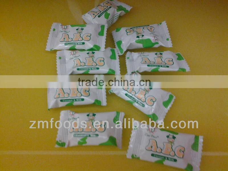 5g ABC milk candy with Coconut & Milk Candy packed in plastic jar