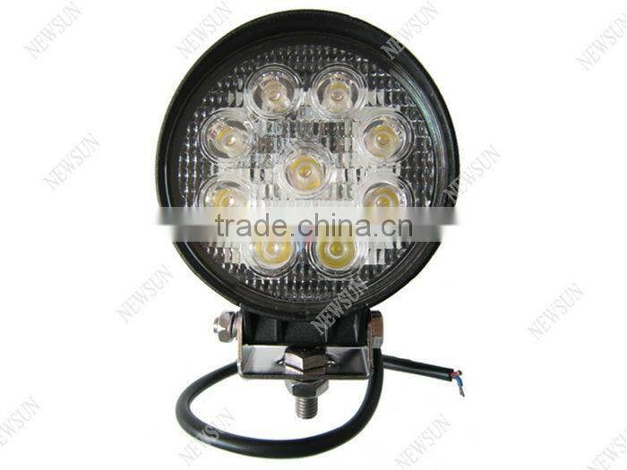 Super Bright 12V Driving Worklight Square for for truck,agricultural,machine,heavy duty,boat,marine 27W LED Work Light
