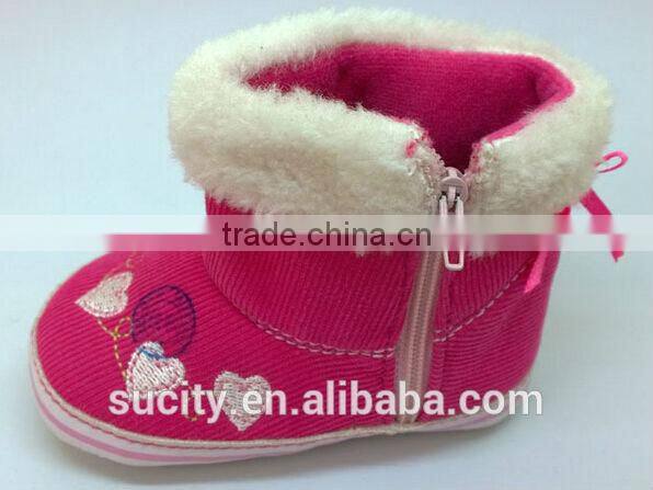 wholesale beautiful global warming baby shoes with zipper