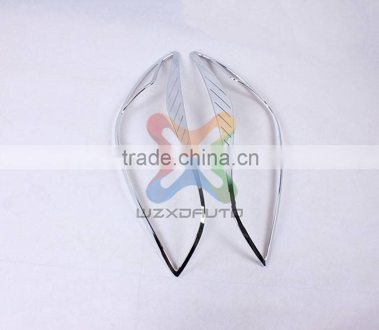 SET CHROME LH RH HEAD LAMP LIGHTS COVER HEAD LAMP COVER FOR CHEVROLET MALIBU 2013-2014