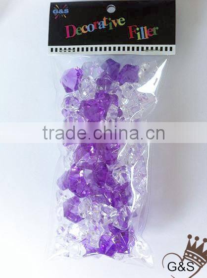 wholesale colored acrylic ice stone, black, Halloween decoration