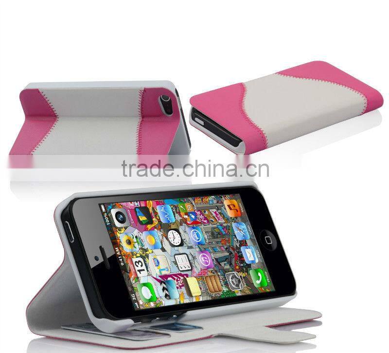 For i phone 5 case , Wallet leather case for iphone 5"