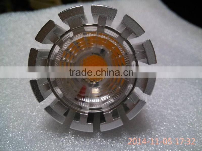 High quality 5W 6W GU10 GU5.3 MR16 220V 12V LED pin spot light