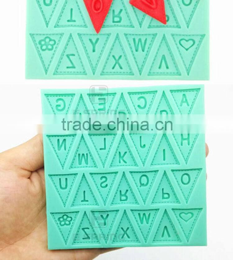 Silicone Letter Mold Candy Making Alphabet Fondant Molds