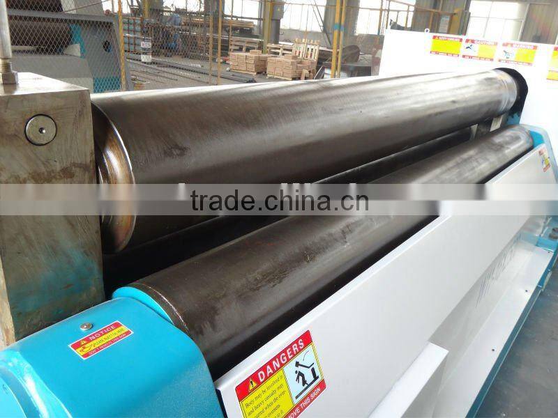 6mm mechanical metal sheet rolling machine , steel roll bending machine