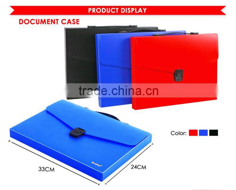 A4 Solid Color PP Document Case/Document Bag