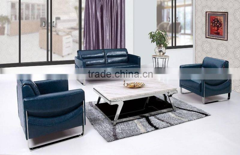 Comfortable Sectional sofa fabric sofa green color for office G-336