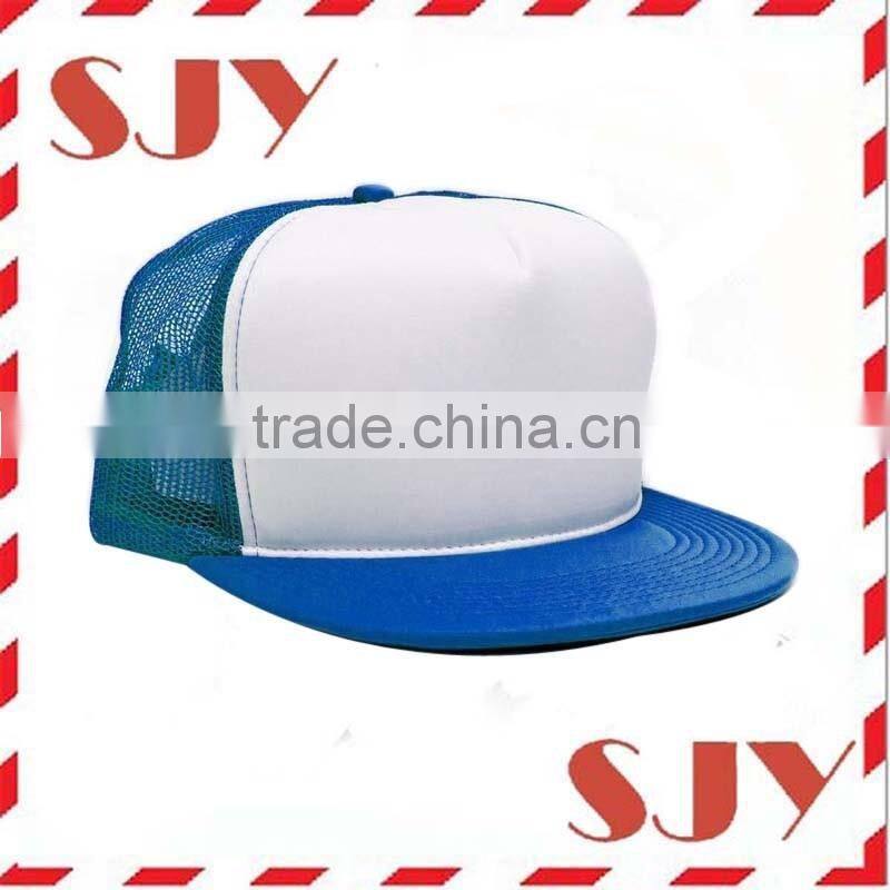 Flat Bill Blank Neon Mesh Trucker Hat Cap