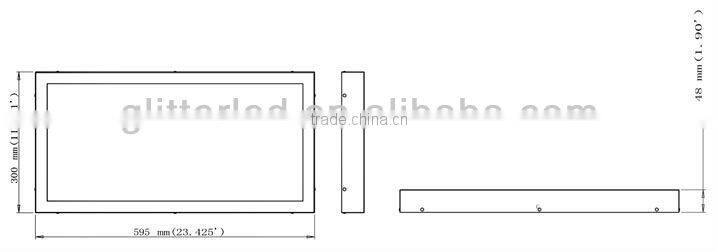 Back-lit 30x60 LED panel (95-100lm/W) with TUV,SAA,CB, very good price LED panel