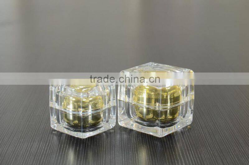 aluminum and plastic cosmetic packaging cream jar, 10g 30g 50g plasitc jar
