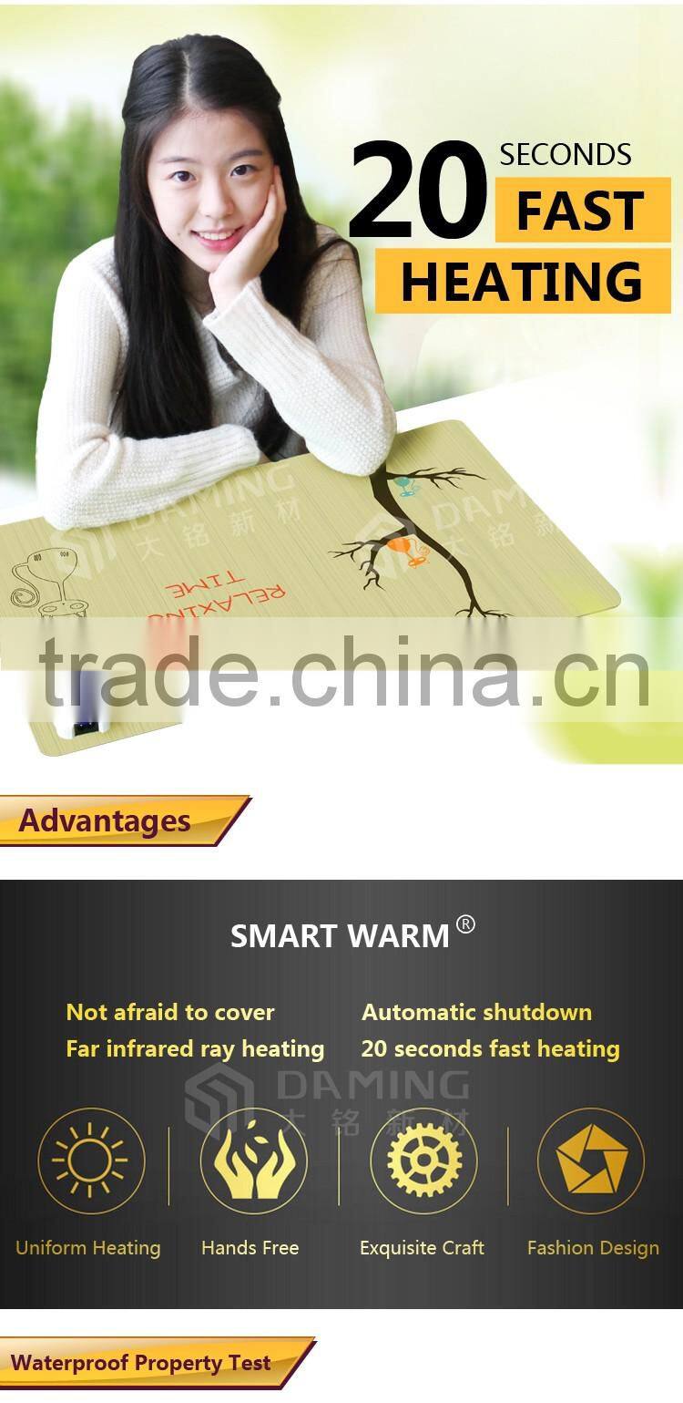 China supplier Smart Warm Automatic Shutdown PTC Nanometer Desk Heating Mat