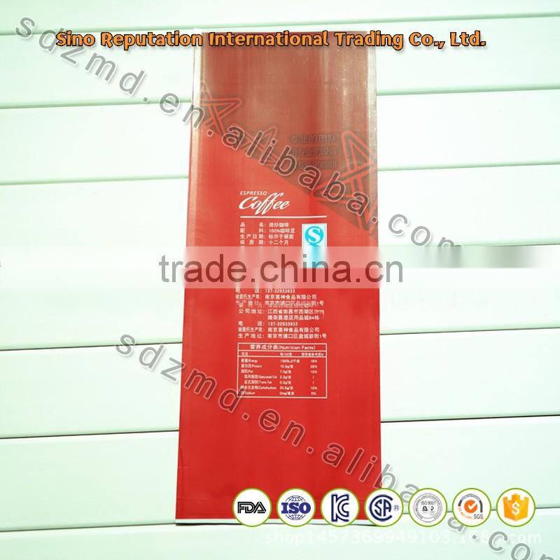 Custom printed plastic bag for coffee on hot sale