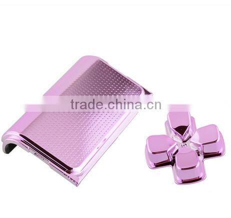 Full Buttons Kits Set For PS4 Controller chrome purple