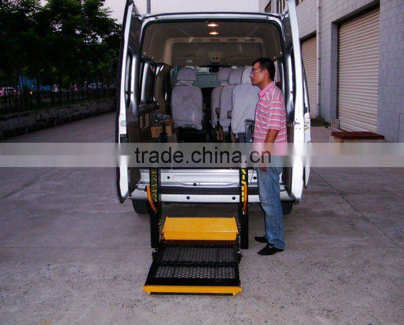 high quality 12V/24V WL-D-880U electric and hydraulic wheelchair lift for van and minivan