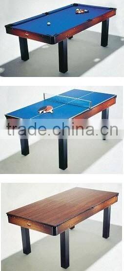 6' Factory prize Classic stylish 2 in 1 Multi games table. Air hockey table, Pool table