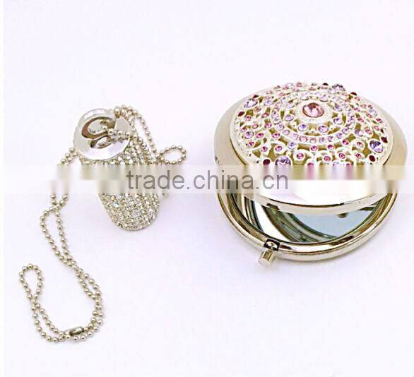 Fashion and beautiful wedding or promotion gift set mirror and 8G USB gift set
