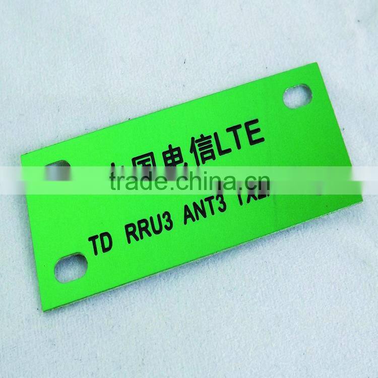Supplier anodized aluminum nameplates