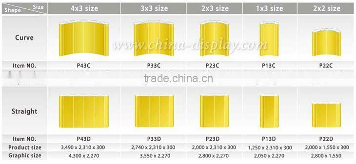 10feet exhibition booth display stand with podium case