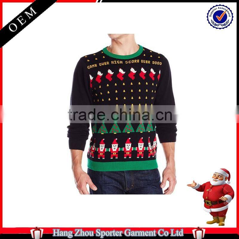 16FZCS11 knitted christmas sweater ugly christmas pullover