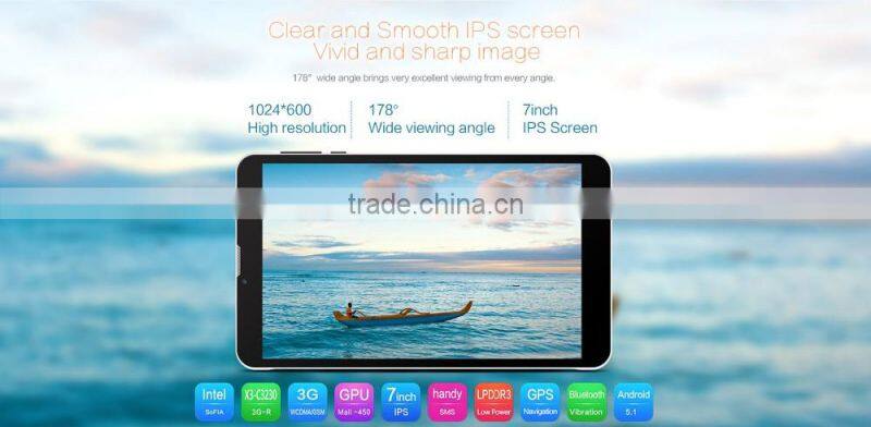 Teclast X70 R 3G WCDMA Android 5.1 7 inch IPS Retina Screen Intel SoFIA Atom X3-C3230 64bit Quad Core 1GB RAM 8GB ROM Cameras