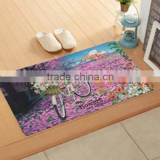 antiSlip bike design door floor mat recycled crumbed rubber mat