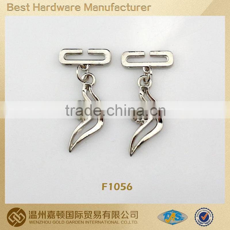 F1056 fashion peafowl design clothing accessory metal hang tag