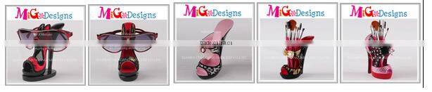 Cosmetic Items Holder Stiletto Shape Decor Wholesale