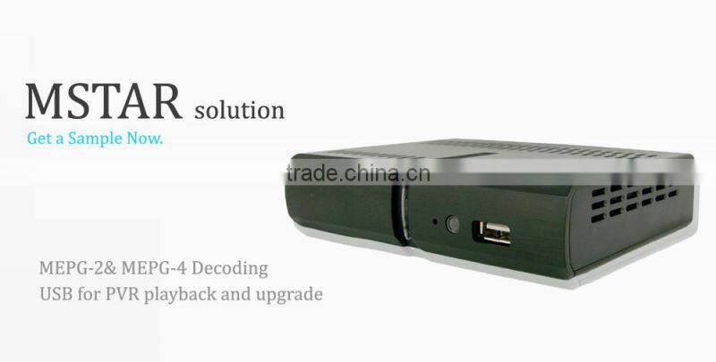 Mini Smart Design DVB-T2 Digital Terrestrial TV Receiver MPEG4 H.264 Decoder with Multi-language
