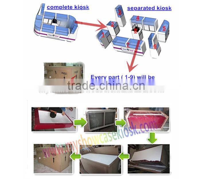 Customized retail store glass mobile phone display cabinet