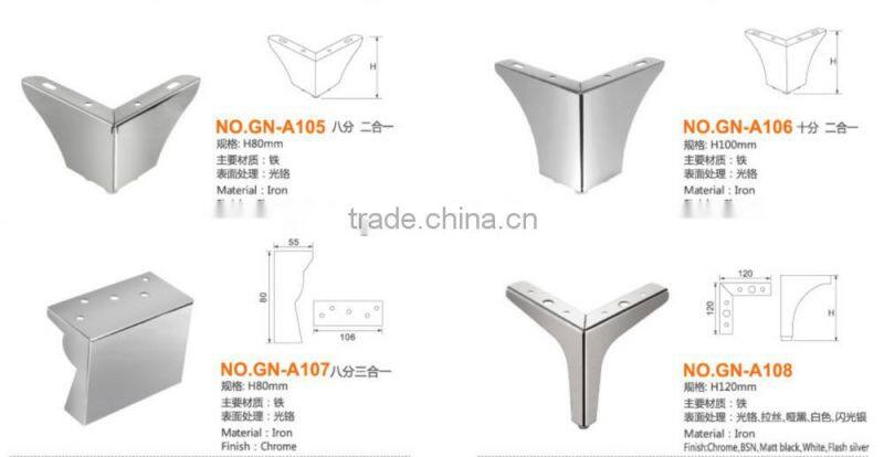 2016-2017 home furniture decoration iron kitchen cabinet chrome legs